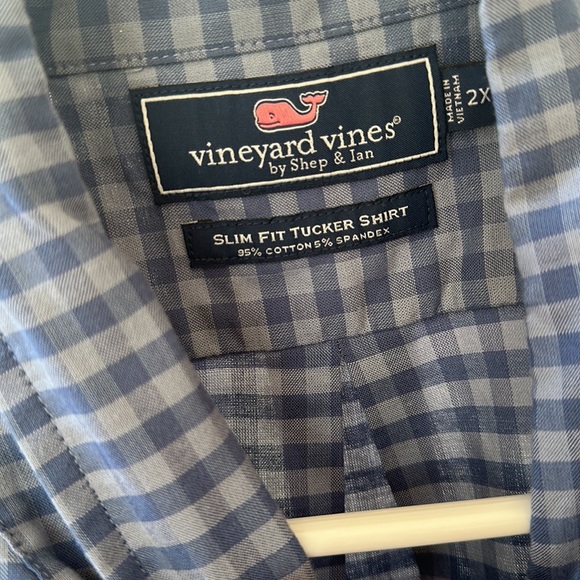 - Slim Fit Bermuda Checker Tucker Shirt - Picture 3 of 3